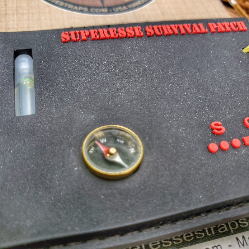 Load image into Gallery viewer, Superesse Survival Patch: Compartmentalized Micro EDC and Survival Kit
