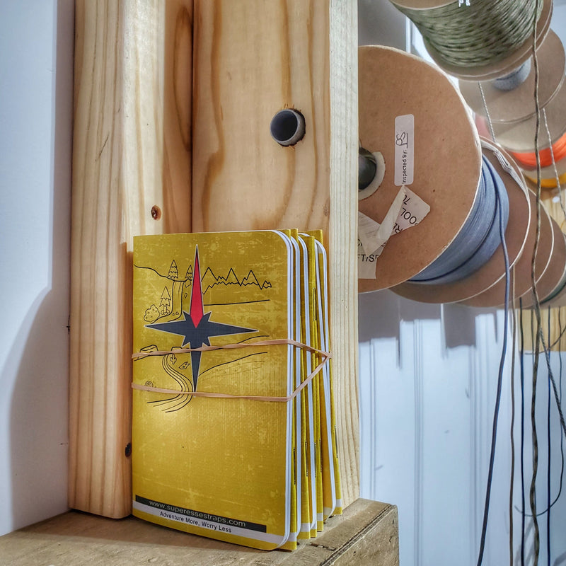 Load image into Gallery viewer, Superesse Field Memo Pad (Yellow) - Durable Pocket Notebook with Survival References

