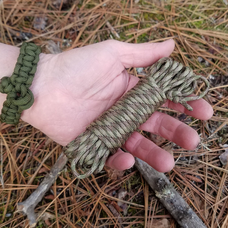 Load image into Gallery viewer, Enhanced "Fish &amp; Fire" Emergency Survival Paracord - Easy to Handle "Quick Deploy" Speed Hank
