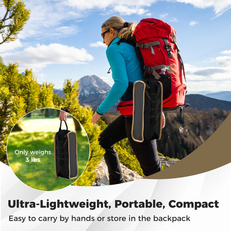 Load image into Gallery viewer, Portable Camping Chair with Compact Carrying Bag-Coffee
