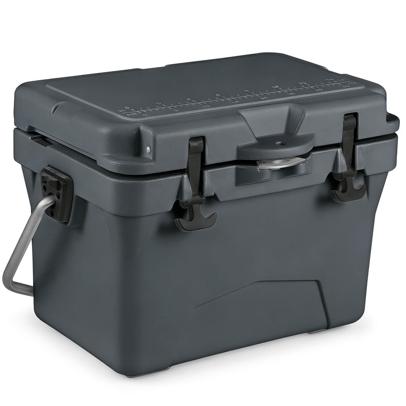 Load image into Gallery viewer, 20 Quart Portable Hard Cooler with Built-in Ruler and Bottle
