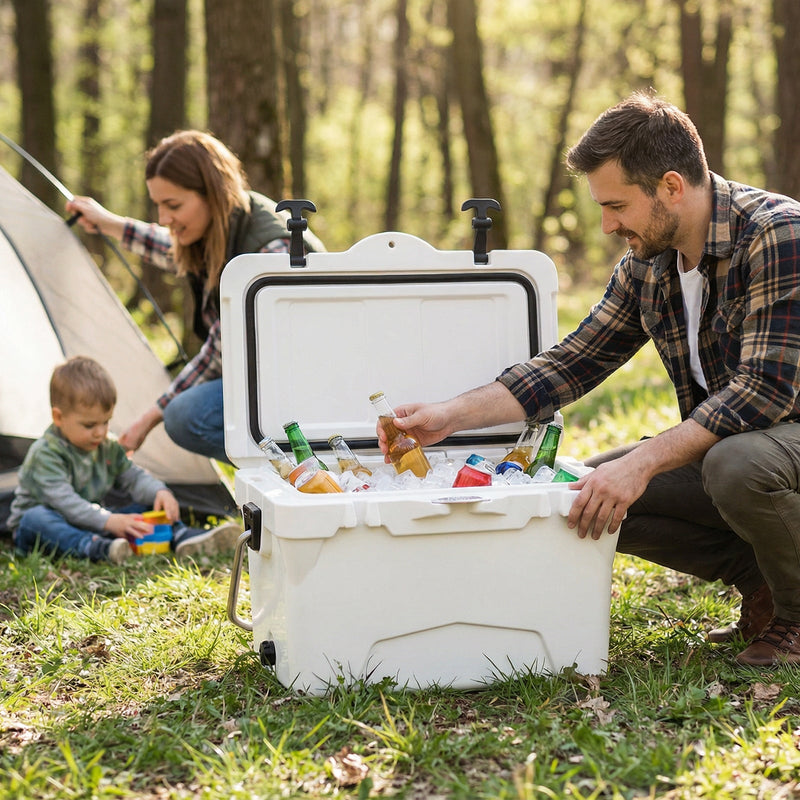 Load image into Gallery viewer, 20 Quart Portable Hard Cooler with Built-in Ruler and Bottle
