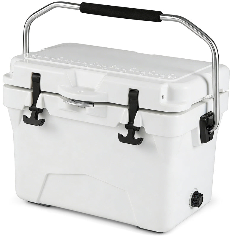 Load image into Gallery viewer, 20 Quart Portable Hard Cooler with Built-in Ruler and Bottle
