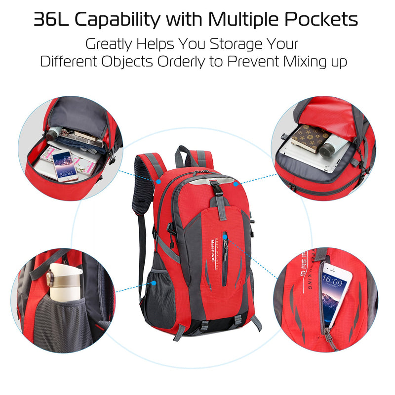 Load image into Gallery viewer, 36L Outdoor Backpack Waterproof Daypack Travel Knapsack
