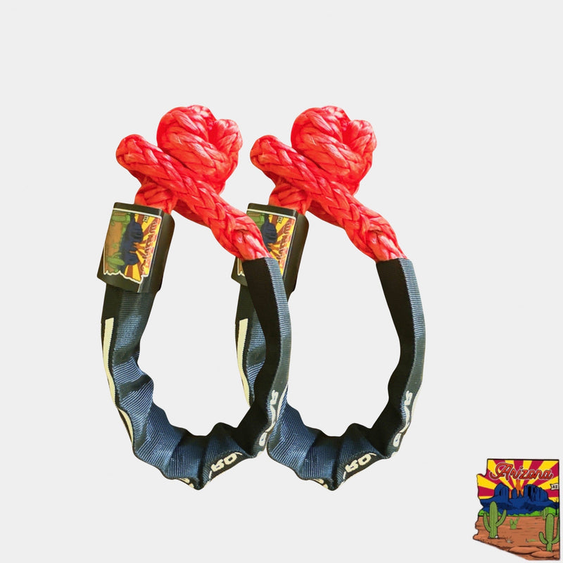 Load image into Gallery viewer, Soft Shackle 3/8'' x 22” with sleeve and bag (Set of 2 Shackles) (Lifetime Warranty)
