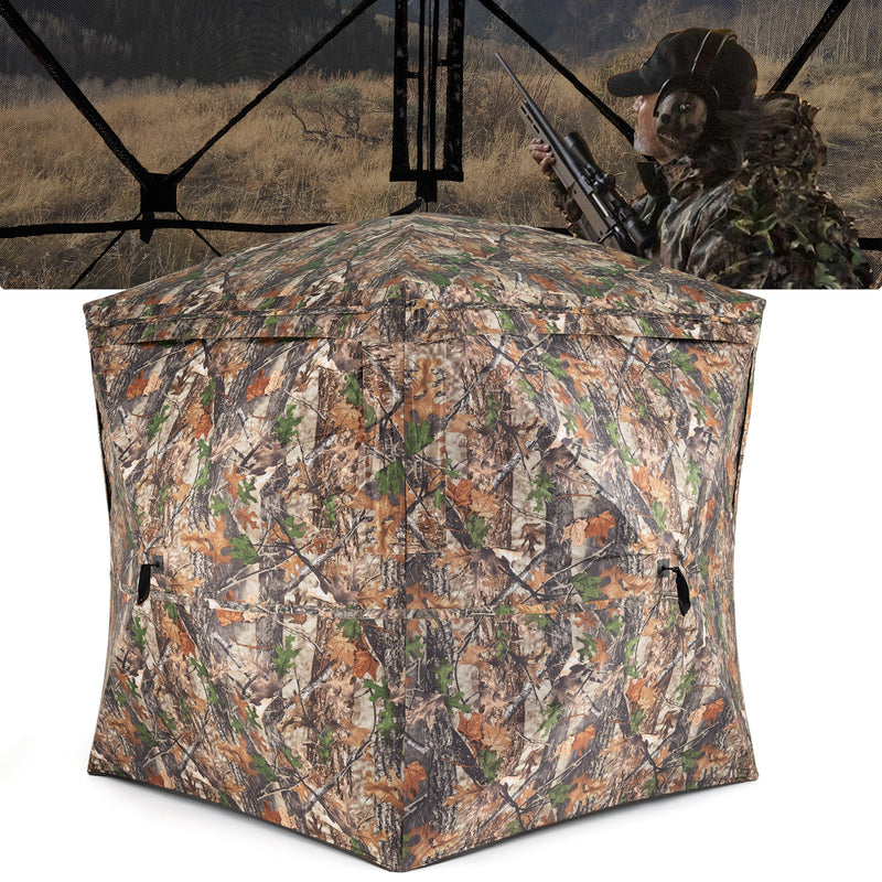 Load image into Gallery viewer, 270° See Through Hunting Blind Tent with Silent Magnetic Door

