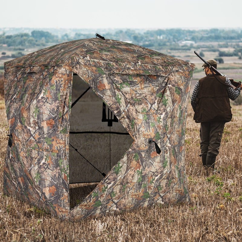 Load image into Gallery viewer, 270° See Through Hunting Blind Tent with Silent Magnetic Door
