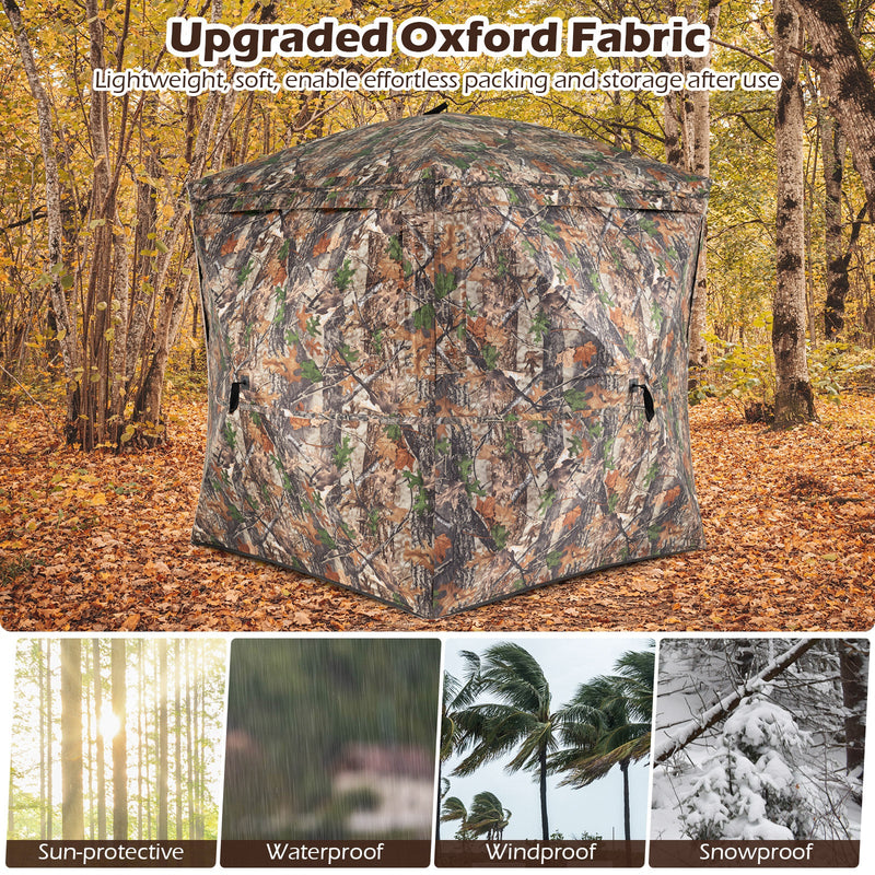Load image into Gallery viewer, 270° See Through Hunting Blind Tent with Silent Magnetic Door
