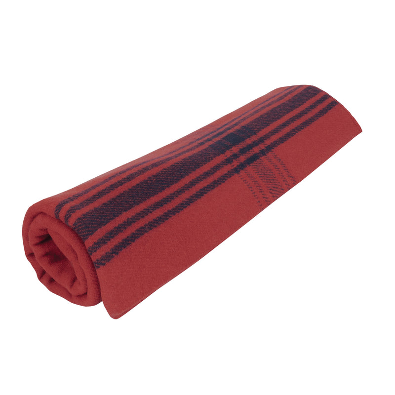Load image into Gallery viewer, Rothco Striped Outdoor Wool Blanket  Red / Navy Blue
