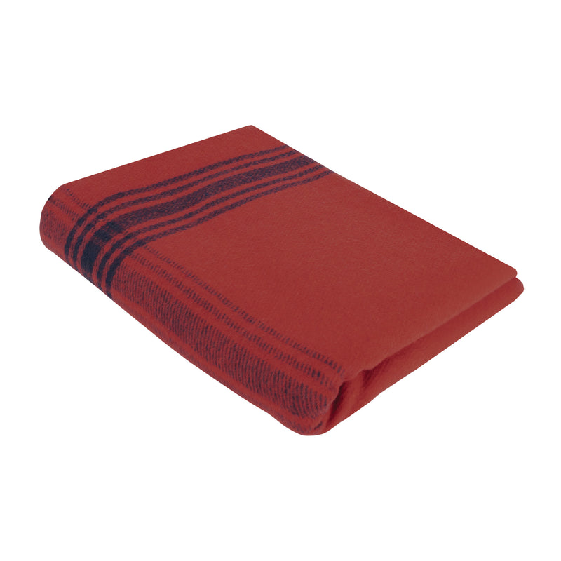 Load image into Gallery viewer, Rothco Striped Outdoor Wool Blanket  Red / Navy Blue
