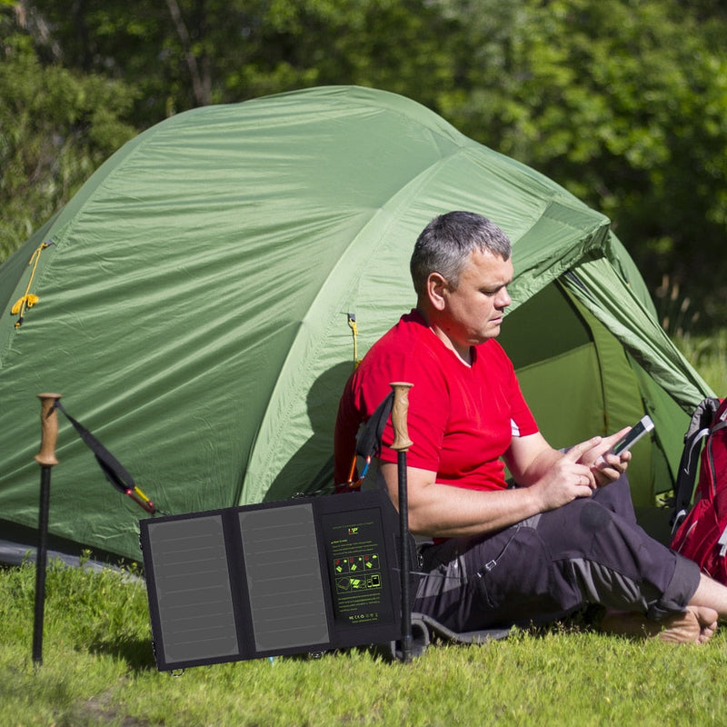Load image into Gallery viewer, Solar Panel 10W 5V Solar Charger Portable Solar Battery Chargers Charging for Phone for Hiking etc. Outdoors.
