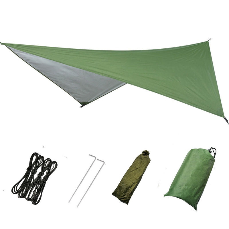 Load image into Gallery viewer, Outdoor Supplies Multifunctional Triangular Canopy Waterproof Rain Proof Sunscreen Tent Camping Supplies Beach Sunshade Cloth
