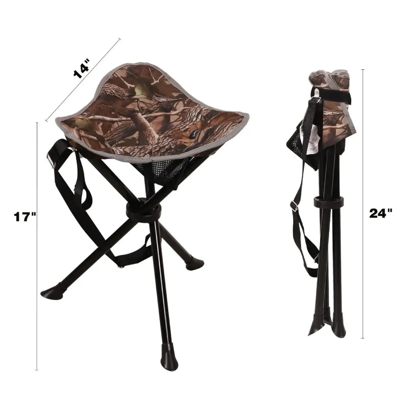 Load image into Gallery viewer, Lightweight 3 Legged Tripod Camp Stool
