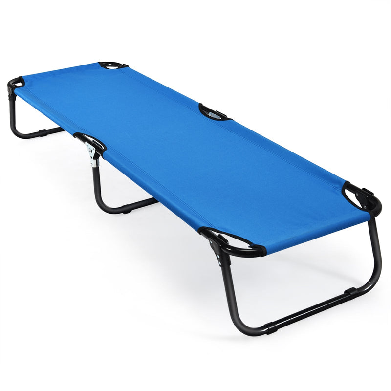 Load image into Gallery viewer, Outdoor Folding Camping Bed for Sleeping Hiking Travel-Black
