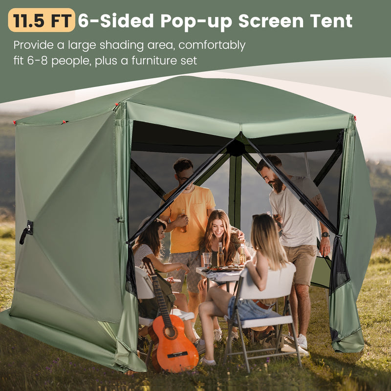 Load image into Gallery viewer, 11.5 X 11.5 FT Pop-up Screen House Tent with Portable Carrying Bag
