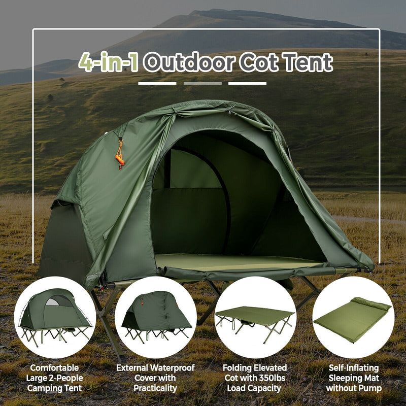 Load image into Gallery viewer, 2-Person Outdoor Camping Tent with External Cover
