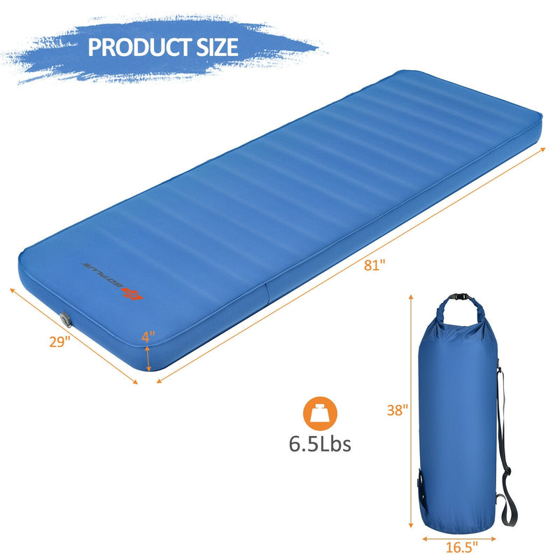 Load image into Gallery viewer, Self Inflating Folding Camping Sleeping Mattress with Carrying Bag
