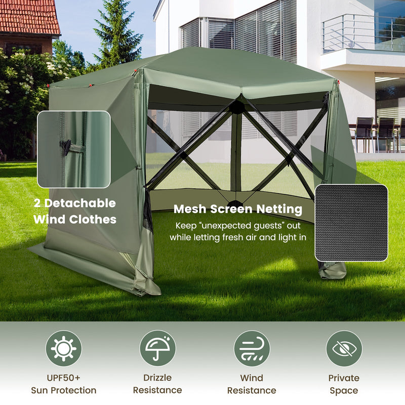 Load image into Gallery viewer, 11.5 X 11.5 FT Pop-up Screen House Tent with Portable Carrying Bag
