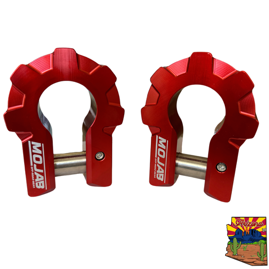 3/4'' Extreme duty Aluminum D-Shackle set (9T) (LIFETIME WARRANTY*)