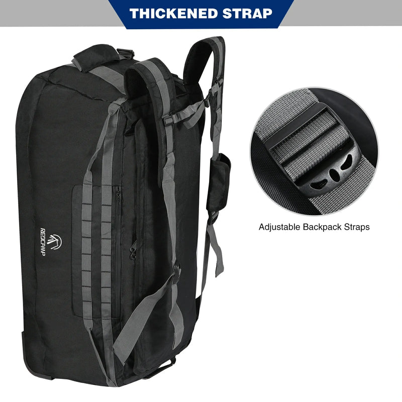 Load image into Gallery viewer, Large Duffle Bag with Wheels and Backpack Straps 100/120/140L

