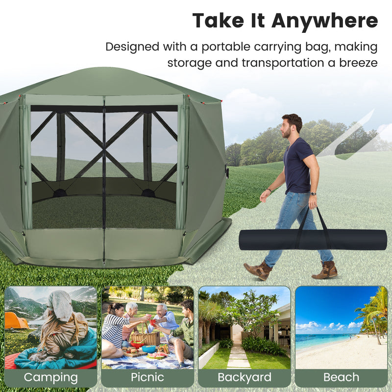 Load image into Gallery viewer, 11.5 X 11.5 FT Pop-up Screen House Tent with Portable Carrying Bag
