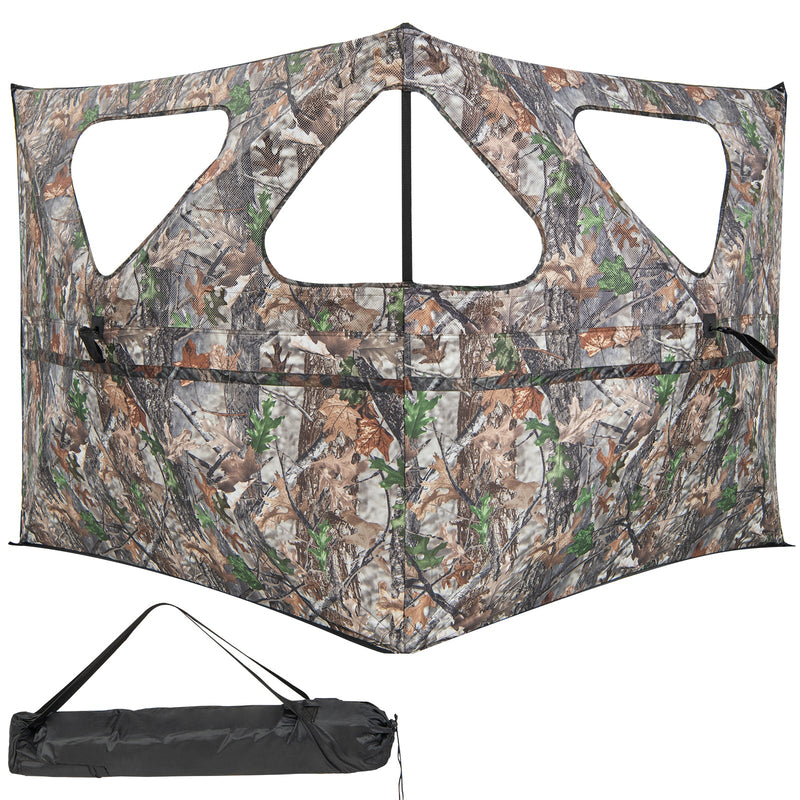 Load image into Gallery viewer, 2-Panel Hunting Ground Blind Pop Up Fence with 3 Shoot Through Ports
