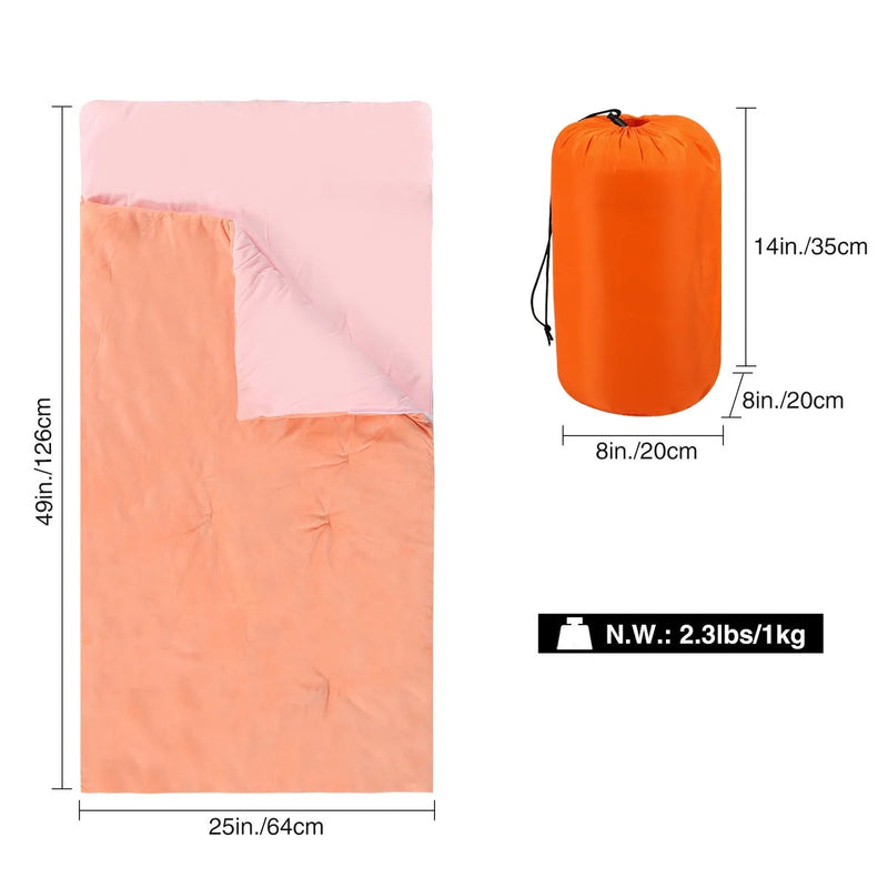 Load image into Gallery viewer, Soft Cotton Sleeping Bag for Boys and Girls Blue Pink
