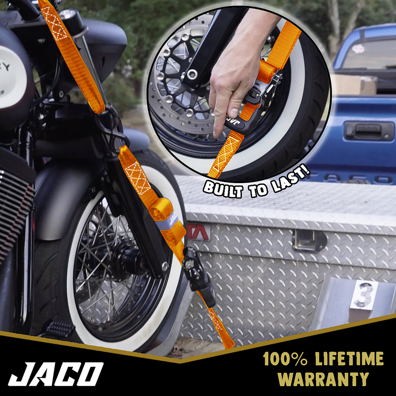 Load image into Gallery viewer, Heavy Duty Ratchet Tie Down Straps with Soft Loops (1.6" x 8 ft) | AAR Certified Break Strength (5,208 lbs)

