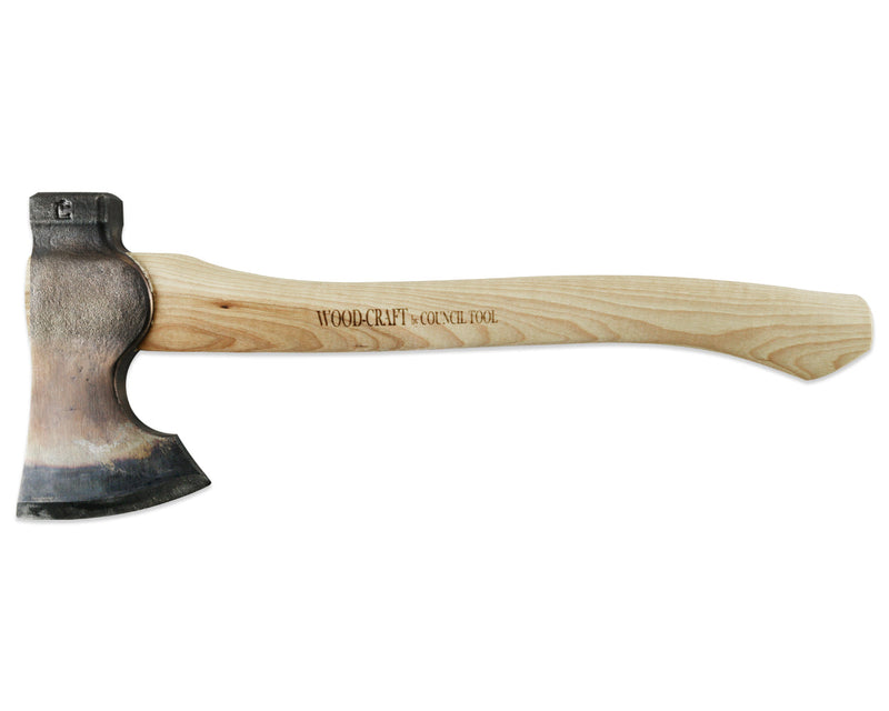 Load image into Gallery viewer, 2lb Wood-Craft Camp Carver, 16" Curved Handle with Leather Mask
