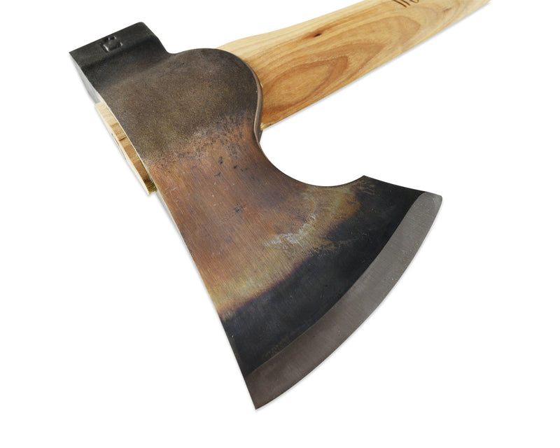 Load image into Gallery viewer, 2lb Wood-Craft Camp Carver, 16" Curved Handle with Leather Mask
