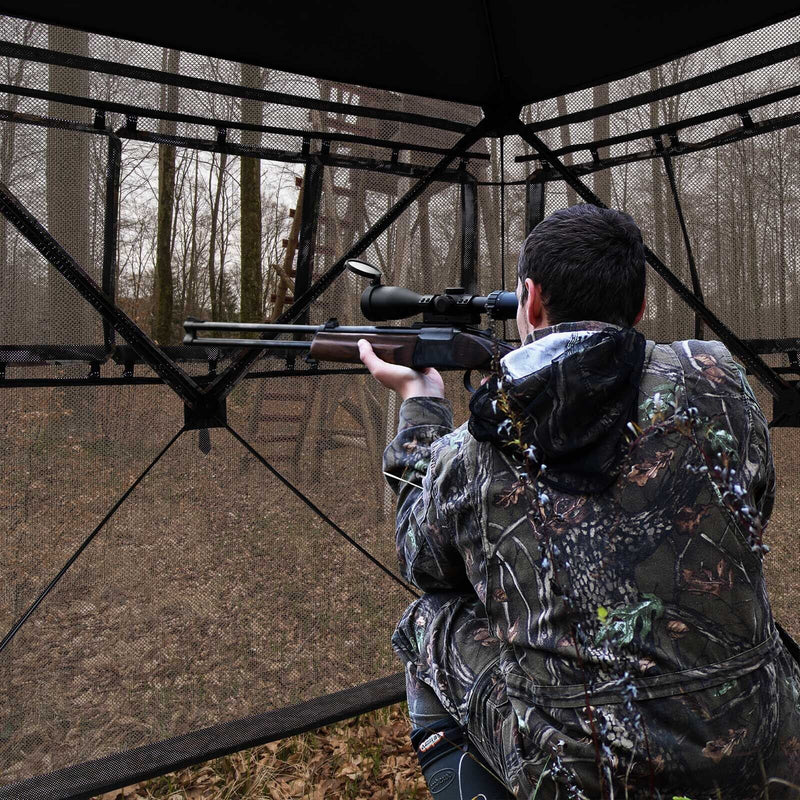 Load image into Gallery viewer, 2-3 Person Hunting Blind Portable Pop Up Ground Tent with Carry Bag and Storage Pocket
