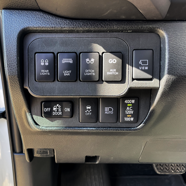 Load image into Gallery viewer, Base Switch Panel for 4 Short Switches (Tacoma Double Cab)
