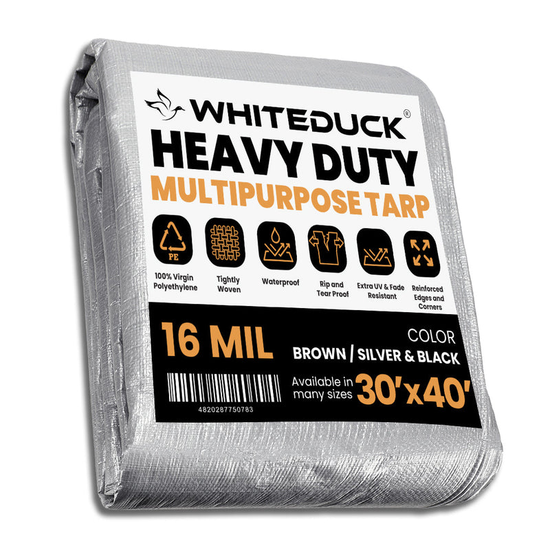 Load image into Gallery viewer, Super Heavy Duty Poly Tarp Cover Thick 16 Mil, 8 oz
