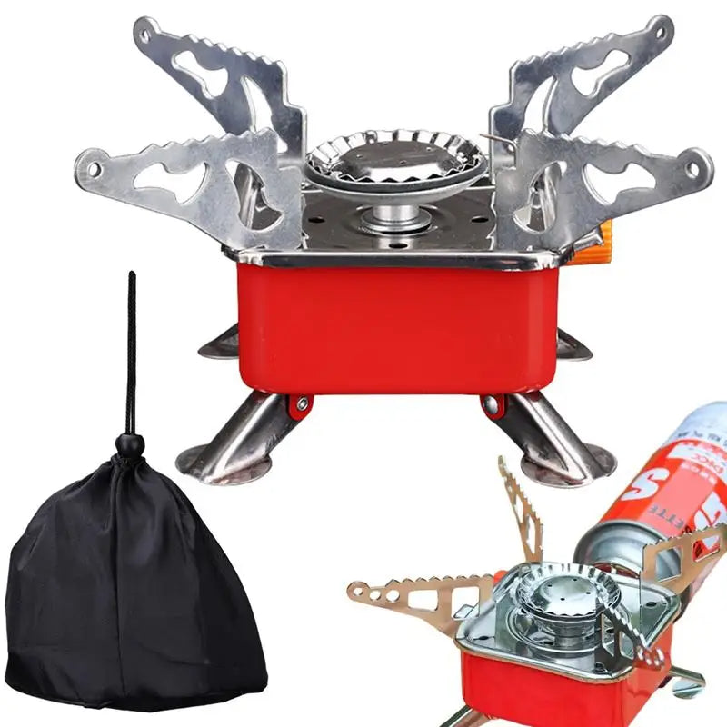 Load image into Gallery viewer, Camping Foldable Windproof Portable Burner Outdoor Gas Tank Stove for Backpacking Camping Hiking and Picnic Camping Burner
