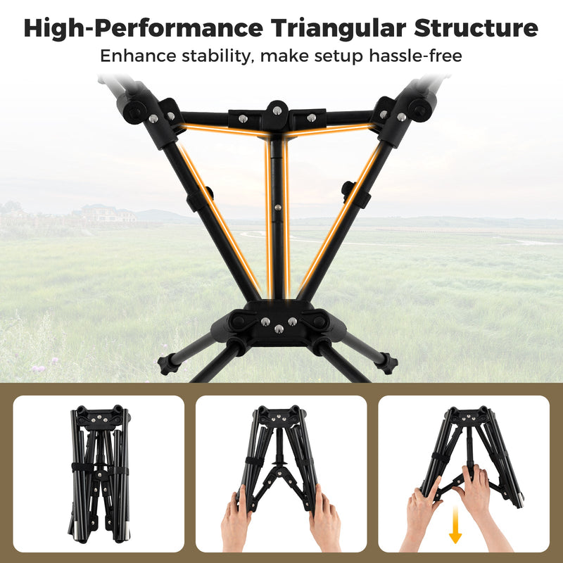 Load image into Gallery viewer, Portable Camping Chair with Compact Carrying Bag-Coffee
