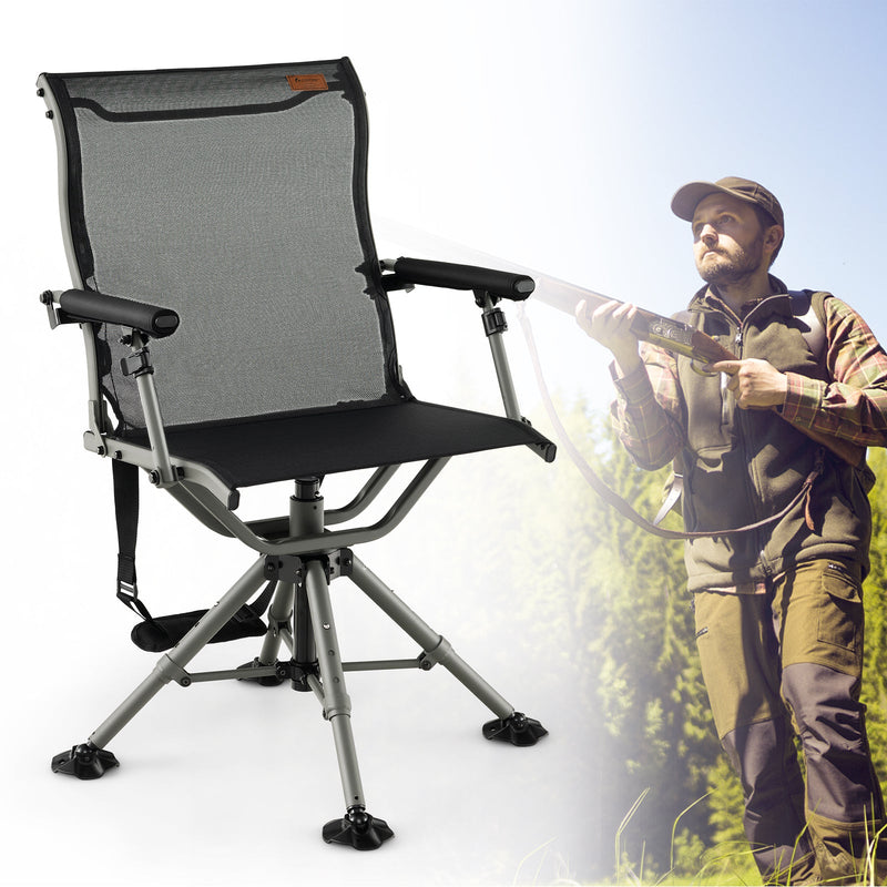 Load image into Gallery viewer, 360 Degree Silent Swivel Hunting Chair-Black

