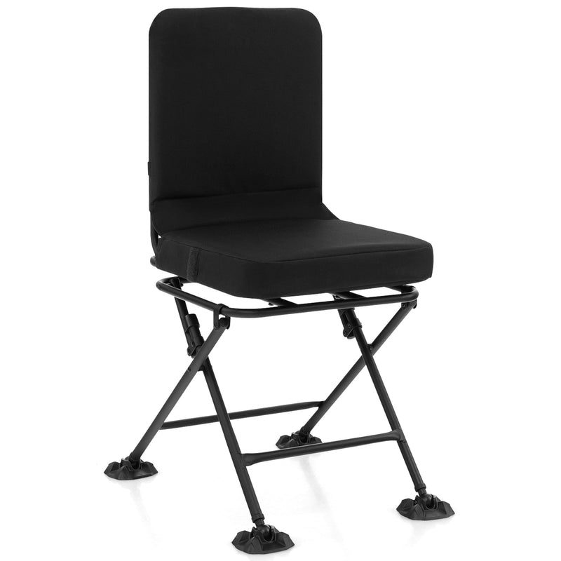 Load image into Gallery viewer, Swivel Folding Chair with Backrest and Padded Cushion
