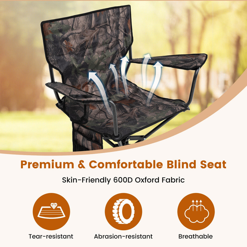 Load image into Gallery viewer, 360° Swivel Hunting Chair Portable Foldable Hunting Chair Set of 2-Camo
