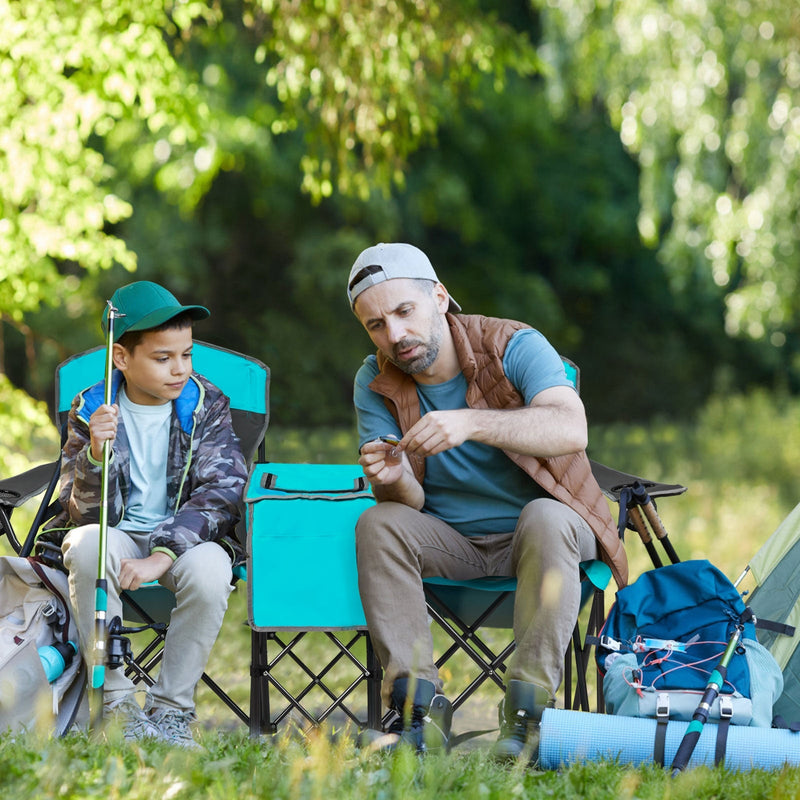 Load image into Gallery viewer, Portable Folding Camping Canopy Chairs with Cup Holder
