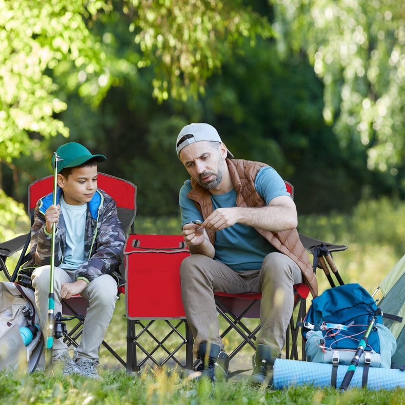 Load image into Gallery viewer, Portable Folding Camping Canopy Chairs with Cup Holder
