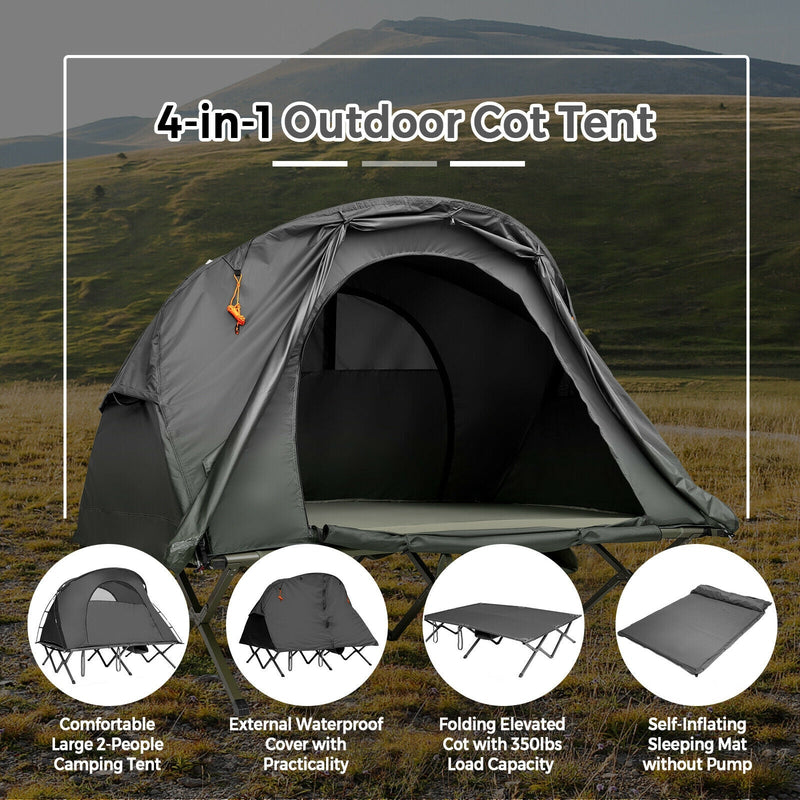 Load image into Gallery viewer, 2-Person Outdoor Camping Tent with External Cover

