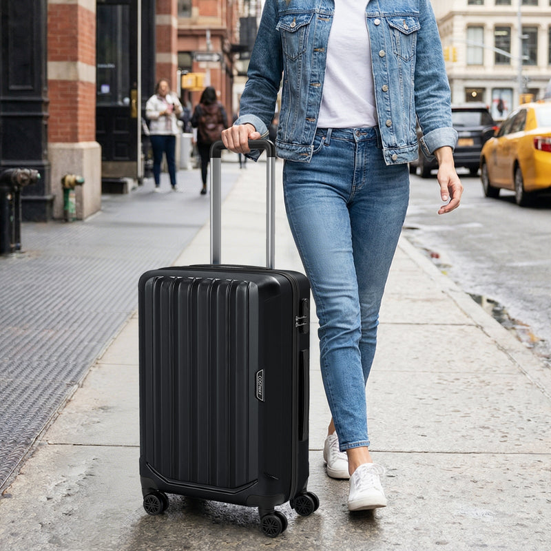 Load image into Gallery viewer, 3-Piece Hardside Luggage Set (20/24/28 Inch) Lightweight with 3-Digital Lock
