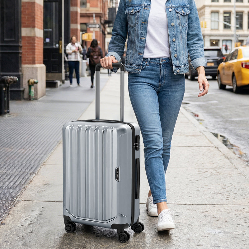 Load image into Gallery viewer, 3-Piece Hardside Luggage Set (20/24/28 Inch) Lightweight with 3-Digital Lock
