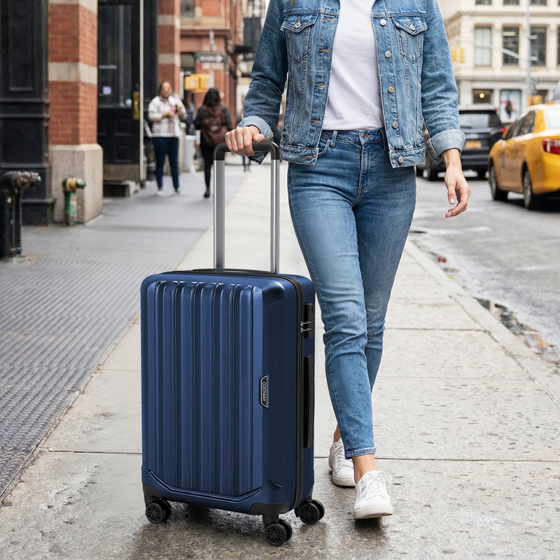 Load image into Gallery viewer, 3-Piece Hardside Luggage Set (20/24/28 Inch) Lightweight with 3-Digital Lock
