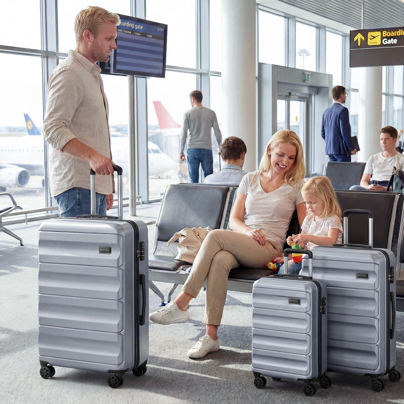 Load image into Gallery viewer, 3-Piece Hardside Luggage Set 20/24/28 Inch Lightweight Hardside Suitcases
