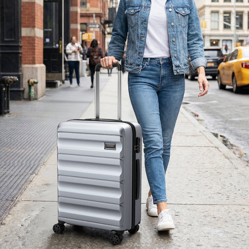 Load image into Gallery viewer, 3-Piece Hardside Luggage Set 20/24/28 Inch Lightweight Hardside Suitcases
