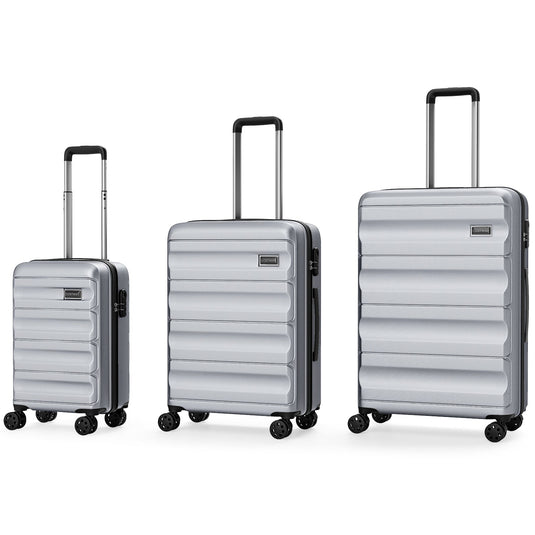 3-Piece Hardside Luggage Set 20/24/28 Inch Lightweight Hardside Suitcases