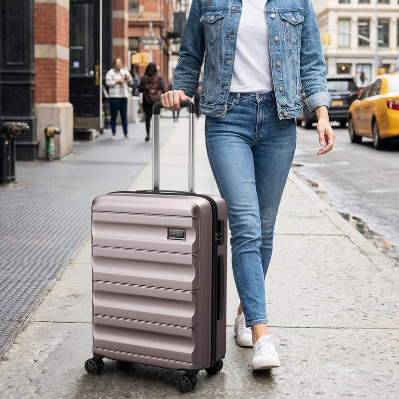 Load image into Gallery viewer, 3-Piece Hardside Luggage Set 20/24/28 Inch Lightweight Hardside Suitcases
