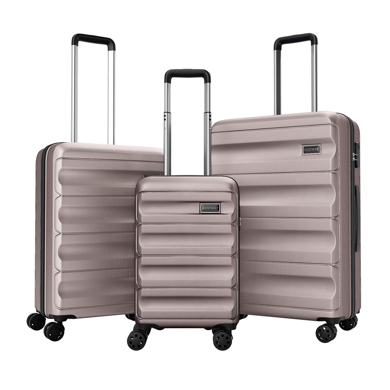 Load image into Gallery viewer, 3-Piece Hardside Luggage Set 20/24/28 Inch Lightweight Hardside Suitcases
