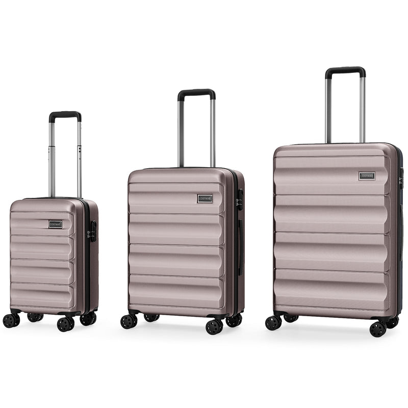 Load image into Gallery viewer, 3-Piece Hardside Luggage Set 20/24/28 Inch Lightweight Hardside Suitcases
